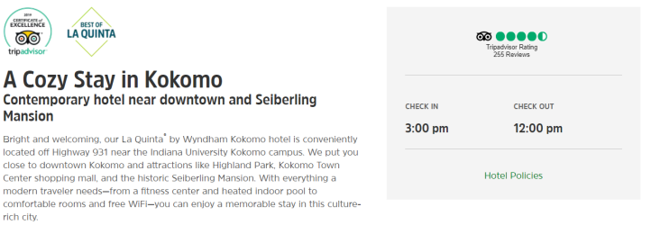 Kokomo hotel description